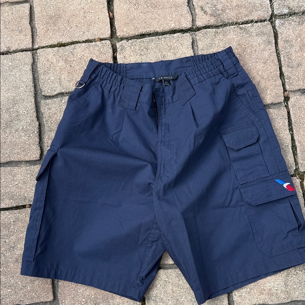 Men's Navy Cargo Shorts with Pockets